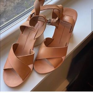 Dolce Vita Nude Sandals Block Heel